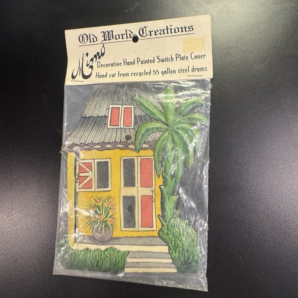 New Recycled Tropical House Bungalow Decorative Light Switch Wall Plate‎ Cover